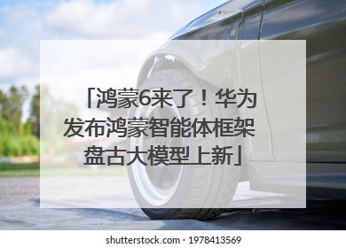 鸿蒙6来了！华为发布鸿蒙智能体框架 盘古大模型上新