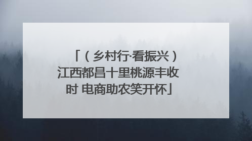（乡村行·看振兴）江西都昌十里桃源丰收时 电商助农笑开怀