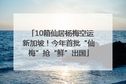 10箱仙居杨梅空运新加坡！今年首批“仙梅”抢“鲜”出国