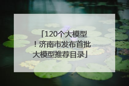 120个大模型！济南市发布首批大模型推荐目录