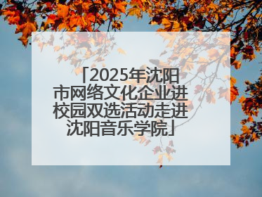 2025年沈阳市网络文化企业进校园双选活动走进沈阳音乐学院
