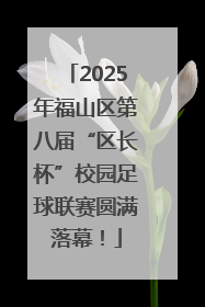 2025年福山区第八届“区长杯”校园足球联赛圆满落幕！