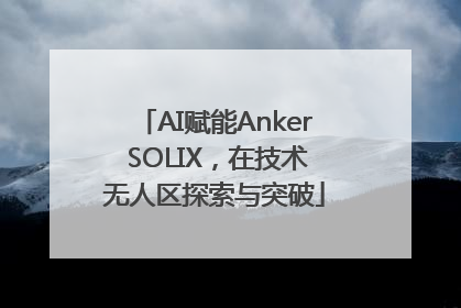 AI赋能Anker SOLIX，在技术无人区探索与突破