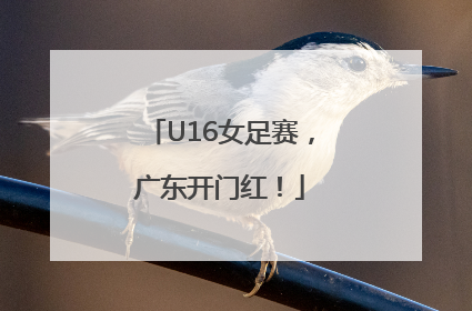 U16女足赛，广东开门红！